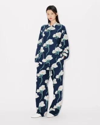 Kenzo アーカイブ ローズ コットン パジャマパンツ