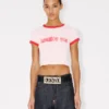 Kenzo ワーズ コットン製クロップドシャツ