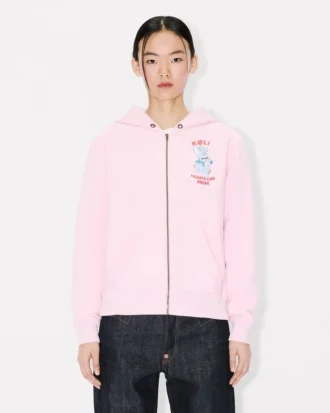 Kenzo カートゥーン コットン製ジップアップフーディ