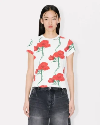 Kenzo アーカイブ ローズ シャツ（コットン）