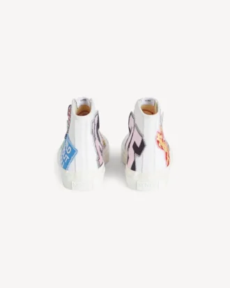 Kenzo ホシ コットンキャンバス製ハイトップスニーカー