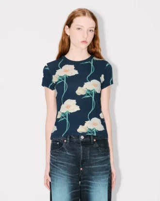 Kenzo アーカイブ ローズ シャツ（コットン）