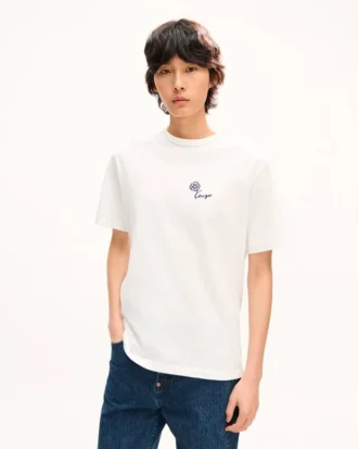 Kenzo チューリップ 刺繍入りコットンシャツ