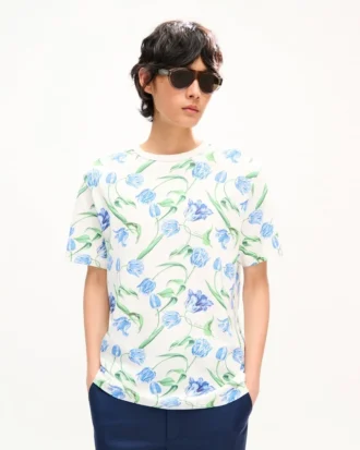 コットン製「Kenzo・チューリップ」シャツ