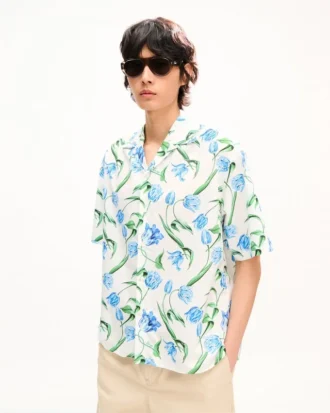 Kenzo チューリップ ハワイアン半袖シャツ（コットン）