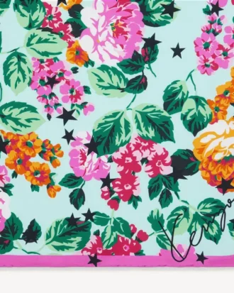 Kenzo フローラル シルク製 スモールスクエア