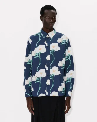 Kenzo アーカイブ ローズ カジュアルシャツ（オックスフォードコットン）