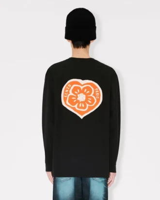 Kenzo ボケハート コットン製 リラックス ロングスリーブシャツ
