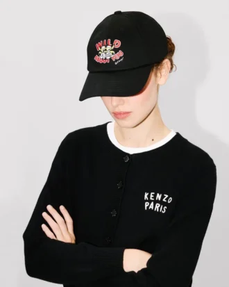 Kenzo ワイルドタイガー 刺繍入りコットンキャップ