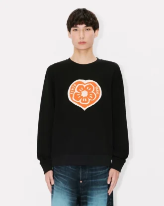 Kenzo ボケ ハート コットン スウェットシャツ