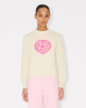 Kenzo ボケ・ハート コットンウール製ジャンパー