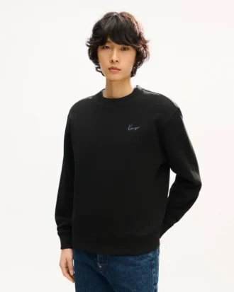 コットン製「Kenzo シグネチャー」刺繍スウェットシャツ