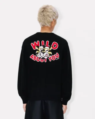 Kenzo ウールコットン製「ワイルドタイガー」カーディガン