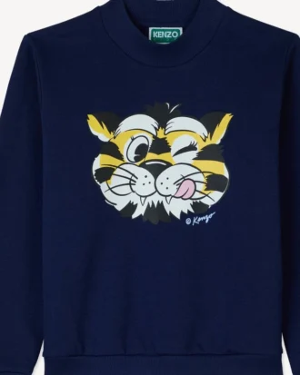 フレンチテリー素材のスウェットシャツ「Kenzo ワイルドタイガー」