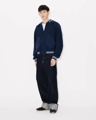 Kenzo バッジ 刺繍入り アフターフッド・ブルゾン（コットン製）