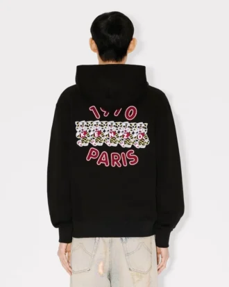 コットン製「Kenzo ワイルドタイガー」刺繍フーディ