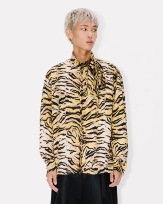 Kenzo コットン製「タイガー」ボウシャツ