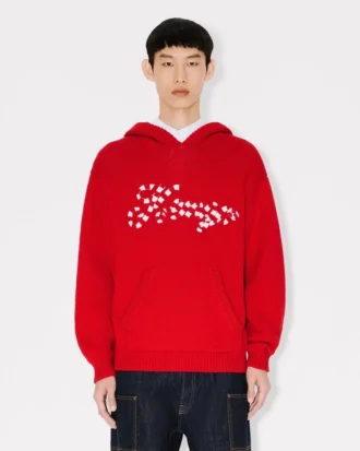 Kenzo ウィンターホリデーズ コットン＆ウール 刺繍入りフーディ