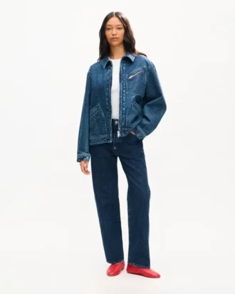日本産デニム製「Kenzo シグネチャー」ジェンダーレス ユーティリティジャケット