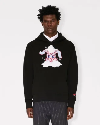 Kenzo ウィンターホリデーズ コットン製刺繍フーディ