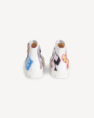 Kenzo ホシ コットンキャンバス製ハイトップスニーカー