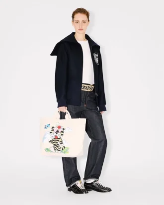 Kenzo カートゥーン ラージ トートバッグ（キャンバス）