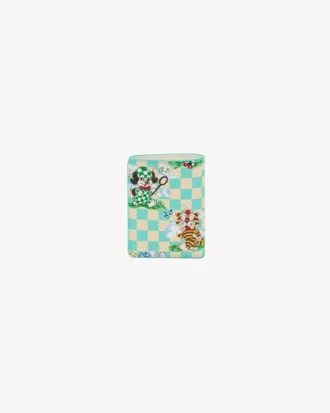 Kenzo カートゥーン レザー製ミニフォールドウォレット
