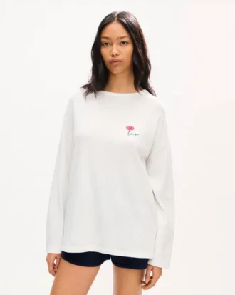 Kenzo チューリップ コットン製 ロングスリーブ リラックスシャツ