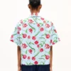 Kenzo チューリップ コットンポプリン製半袖シャツ