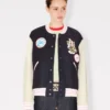 Kenzo バッジ オーバーサイズ バーシティ ブルゾン（ウール）