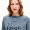 コットン製「Kenzo シグネチャー」刺繍スウェットシャツ