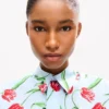 コットンポプリン製「Kenzo・チューリップ」シャツ