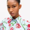 Kenzo チューリップ コットンポプリン製半袖シャツ
