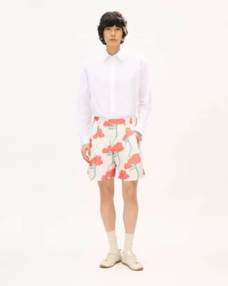 テクニカルタフタ素材の「Kenzo Archive Rose」テーラードショーツ
