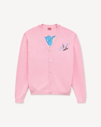 スポンジのような肌触りのコットン製「Kenzo Cartoon」カーディガン