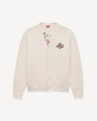 スポンジのような肌触りのコットン製「Kenzo Cartoon」カーディガン