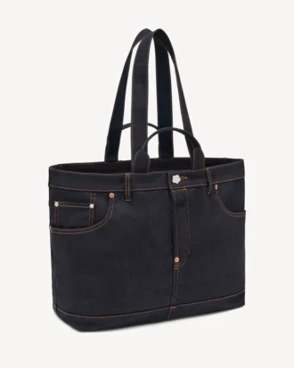 Kenzo Five Pockets’ Denim-Like Twill Tote Bag