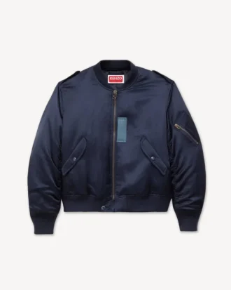 Kenzo Jungle「ジャングル・ポエム」 ミックスリネン製 ジェンダーレス・ボンバージャケット