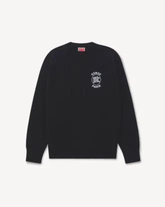 Kenzo Paris エンブレム 刺繍入りコットンジャンパー