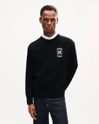 Kenzo Paris エンブレム 刺繍入りコットンジャンパー