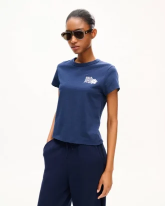 Kenzo Paris エンブレム刺繍入り コットン製 スモールフィットシャツ