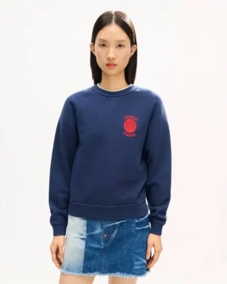 Kenzo Paris エンブレム 刺繍入りコットンスウェットシャツ