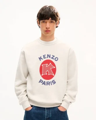 コットン製「Kenzo Paris エムブレム」スウェットシャツ