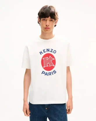 コットン製「Kenzo Paris エムブレム」シャツ