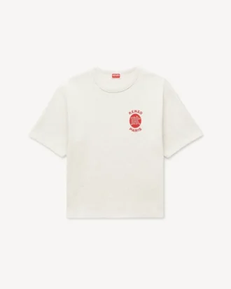 Kenzo Paris エンブレム コットン製ルーズTシャツ