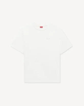 コットン製「Kenzo シグネチャー」刺繍Tシャツ