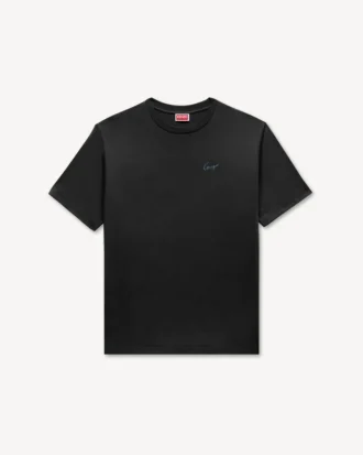 コットン製「Kenzo シグネチャー」刺繍Tシャツ