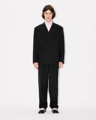 ウールジャカード製「Kenzo Weave」キモノ仕立てジャケット
