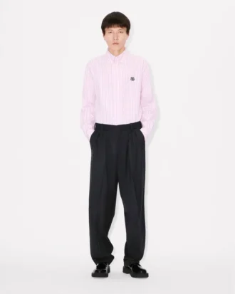 ウールジャカード製「Kenzo Weave」プリーツテーラードパンツ