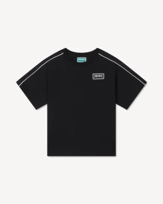 コットンとナイロン製のTシャツ